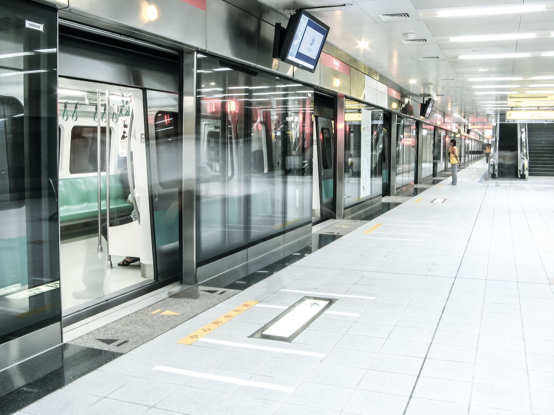 Metro Station der Red Orange Line in Taiwan mit automatischen hohen Platform Screen Doors