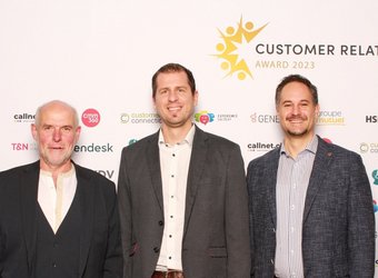 v.l.n.r: Urs Siegenthaler, Christian Winkler und Marc Schneider freuen sich über den Sieg.